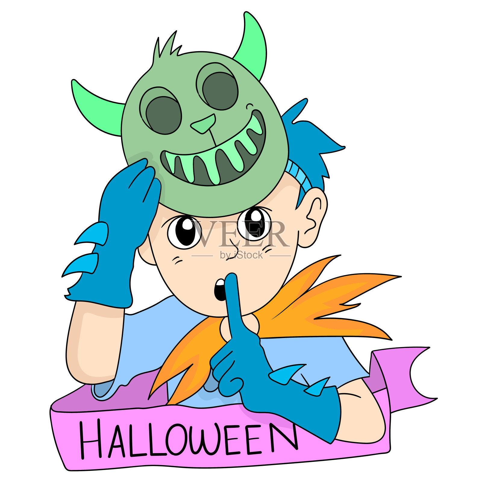 万圣节化妆舞会快乐设计元素图片