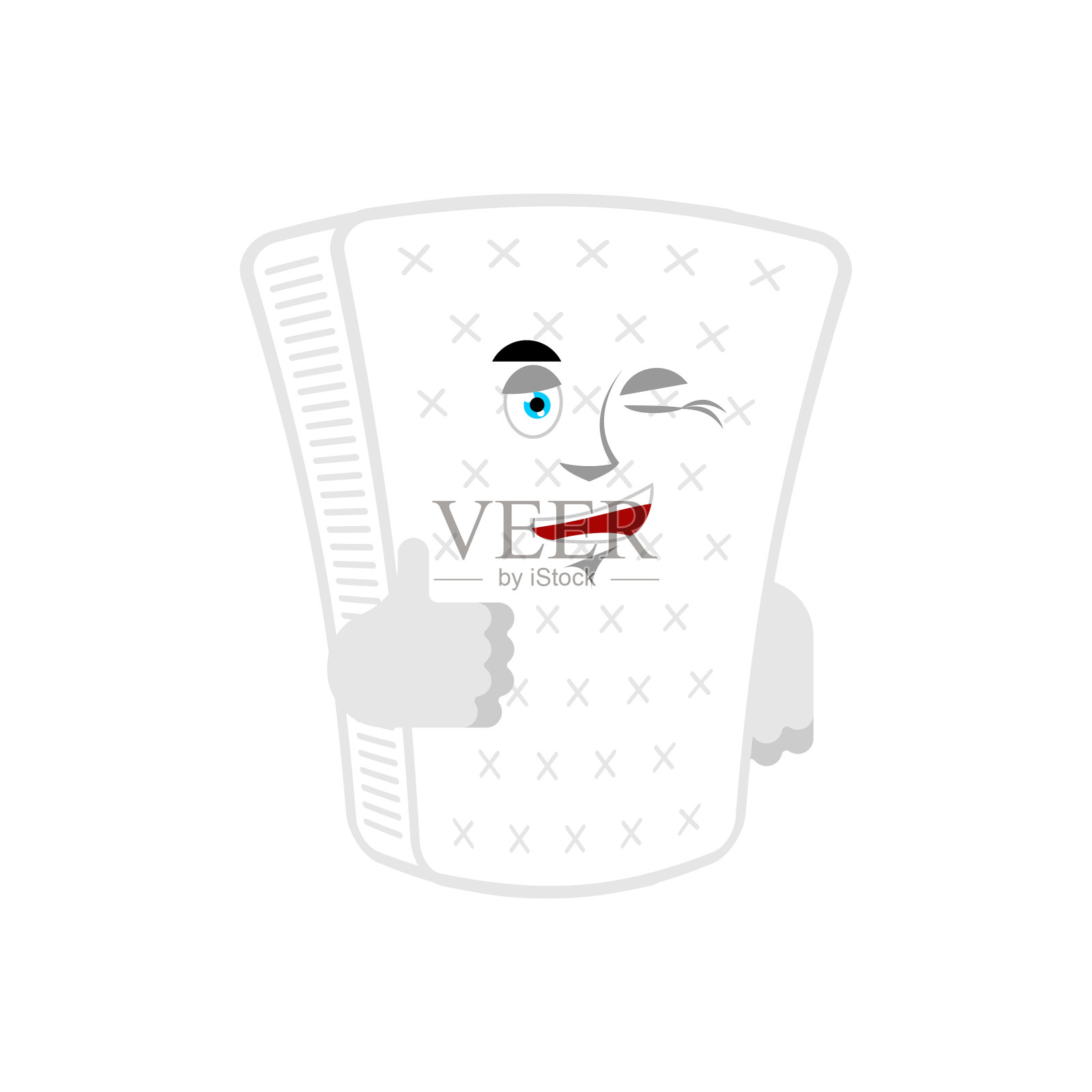 床垫翘起大拇指，雏鸟开心的表情设计元素图片