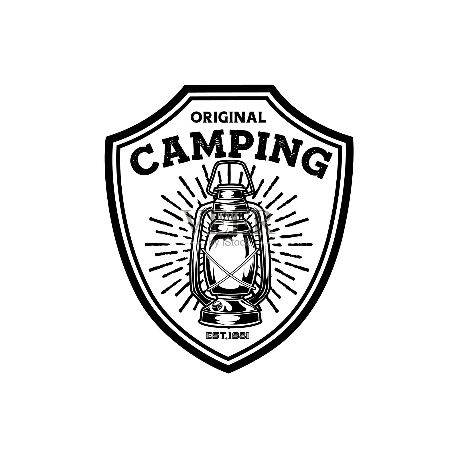 露营和远足标志设计冒险生活插画图片素材