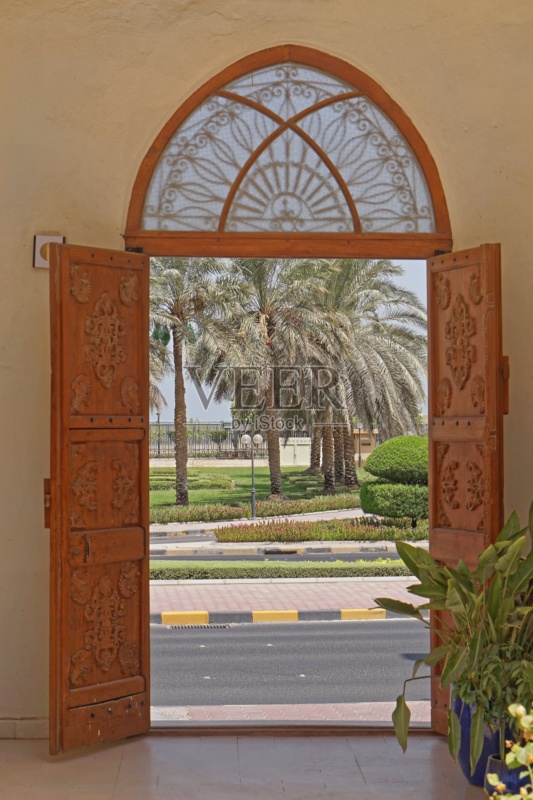 科威特的门照片摄影图片