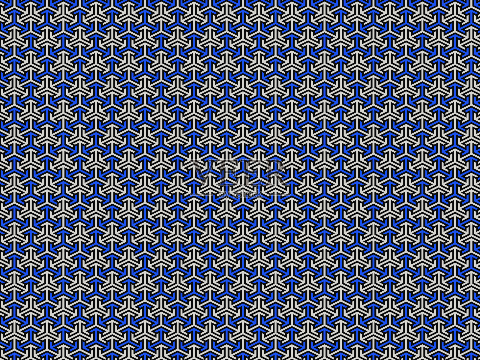 箭头抽象蓝白图案插画图片素材