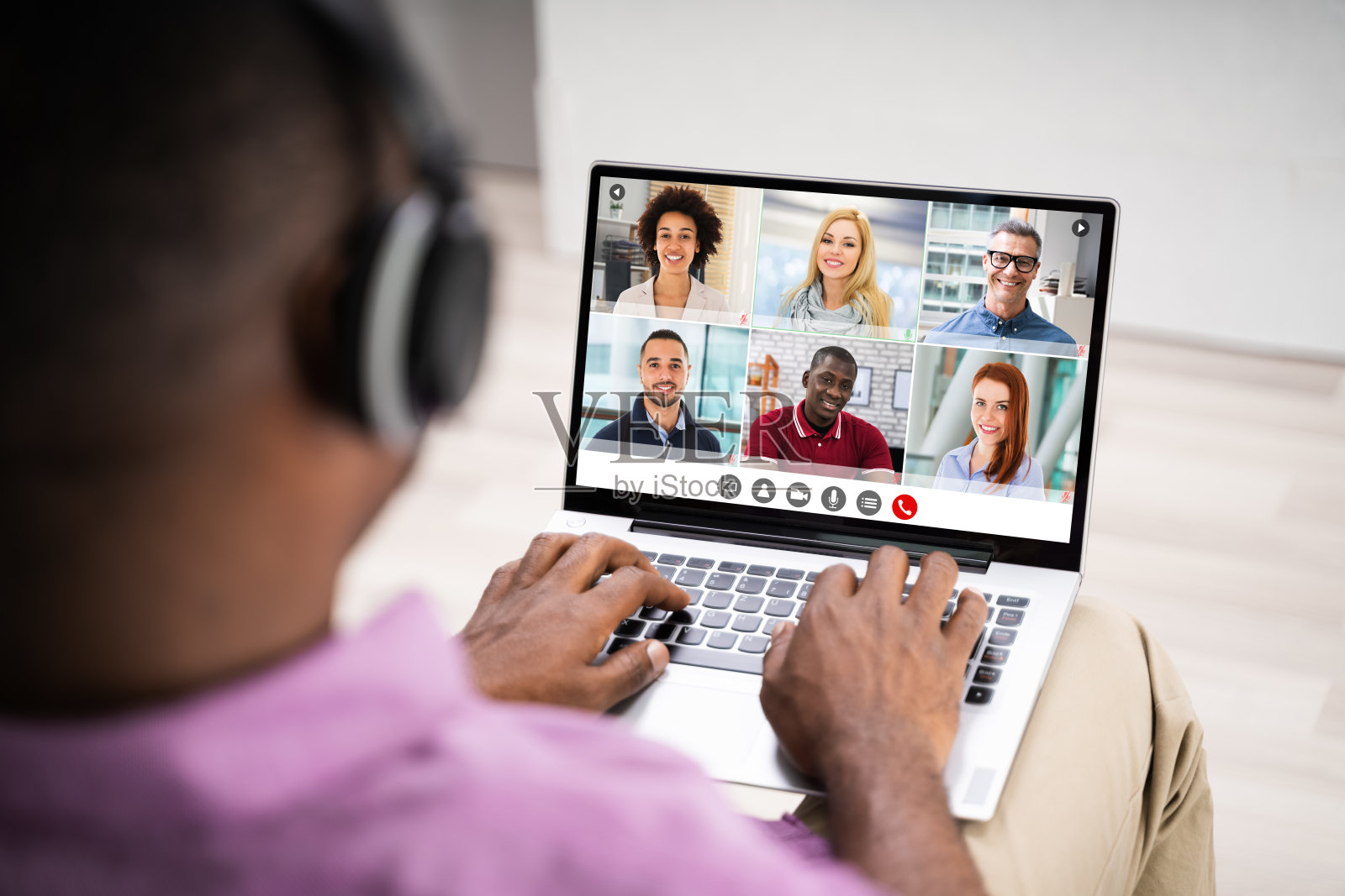 网络视频会议照片摄影图片