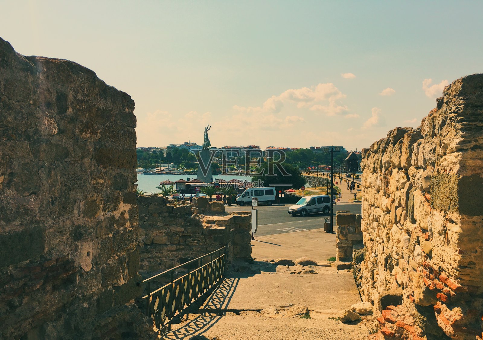 纳塞巴尔镇照片摄影图片