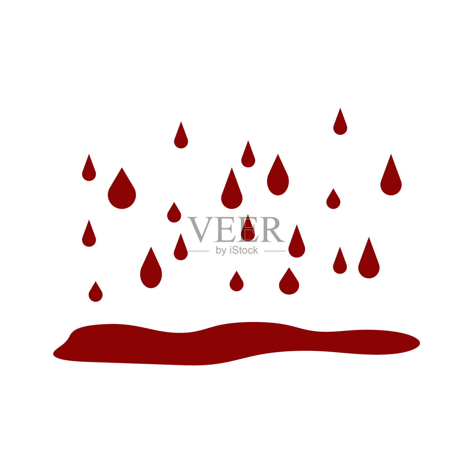 雨血设计抽象eps10插画图片素材