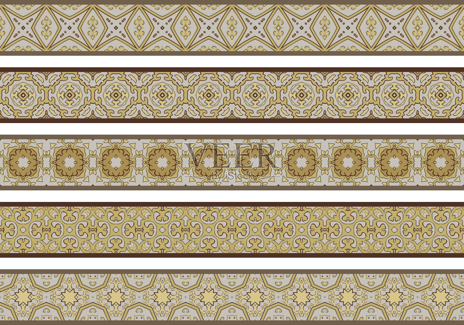 无缝装饰边界插画图片素材