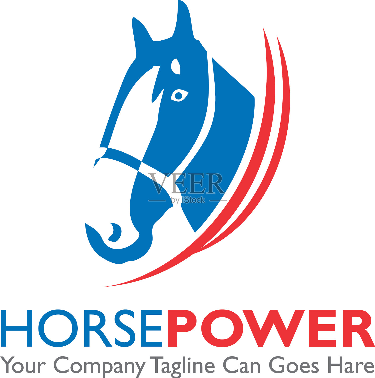 马相关公司标志设计模板插画图片素材