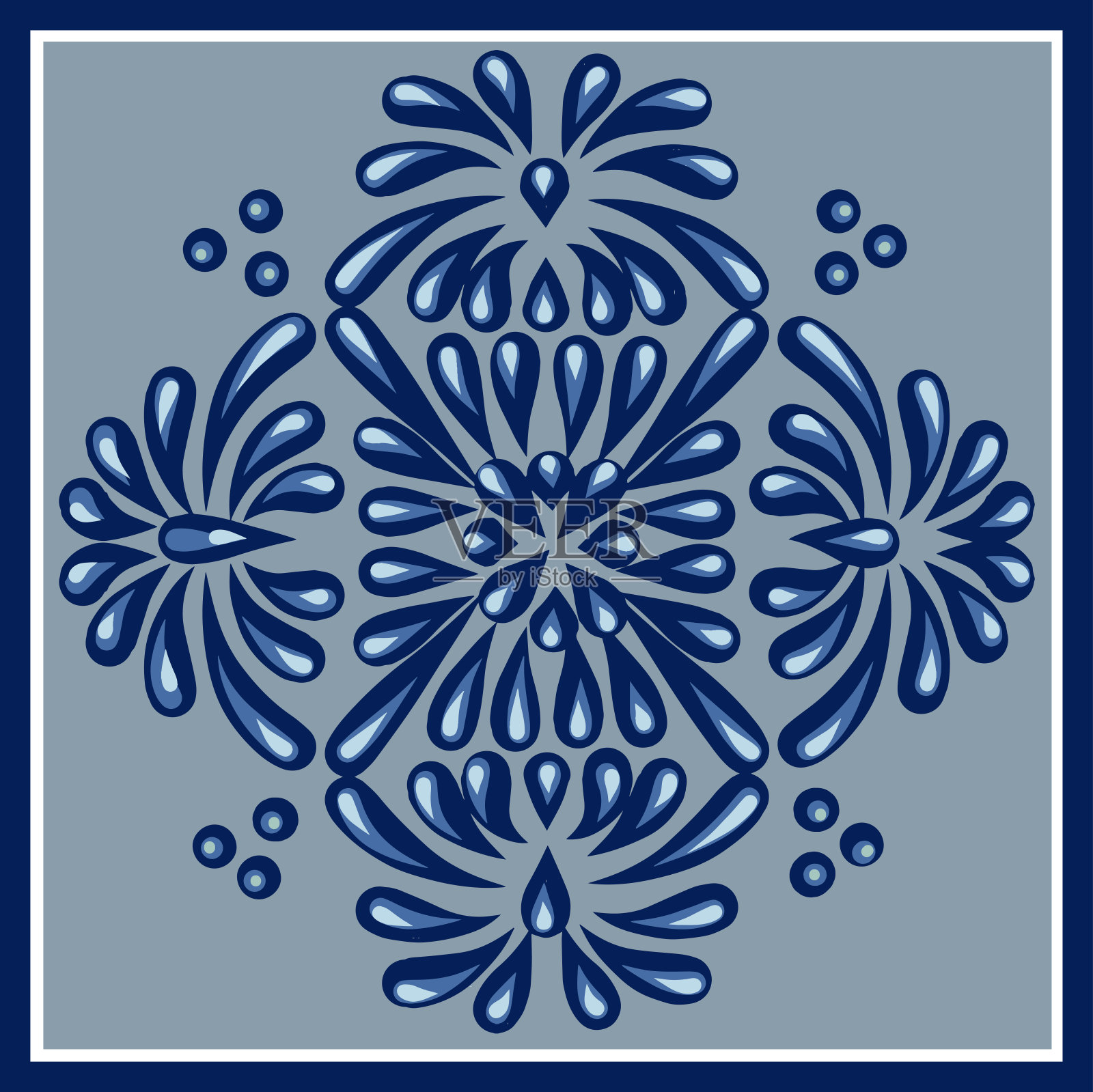 设计艺术塔拉维拉的颜色蓝色插画图片素材