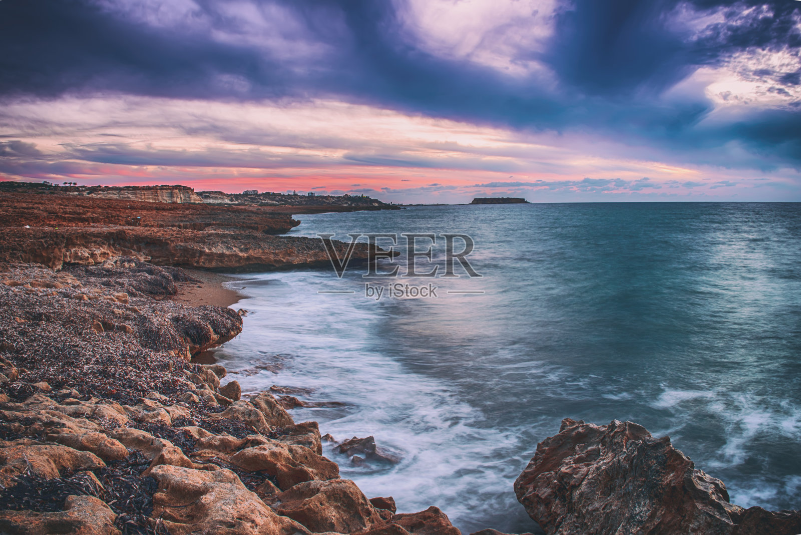 在海上日落照片摄影图片