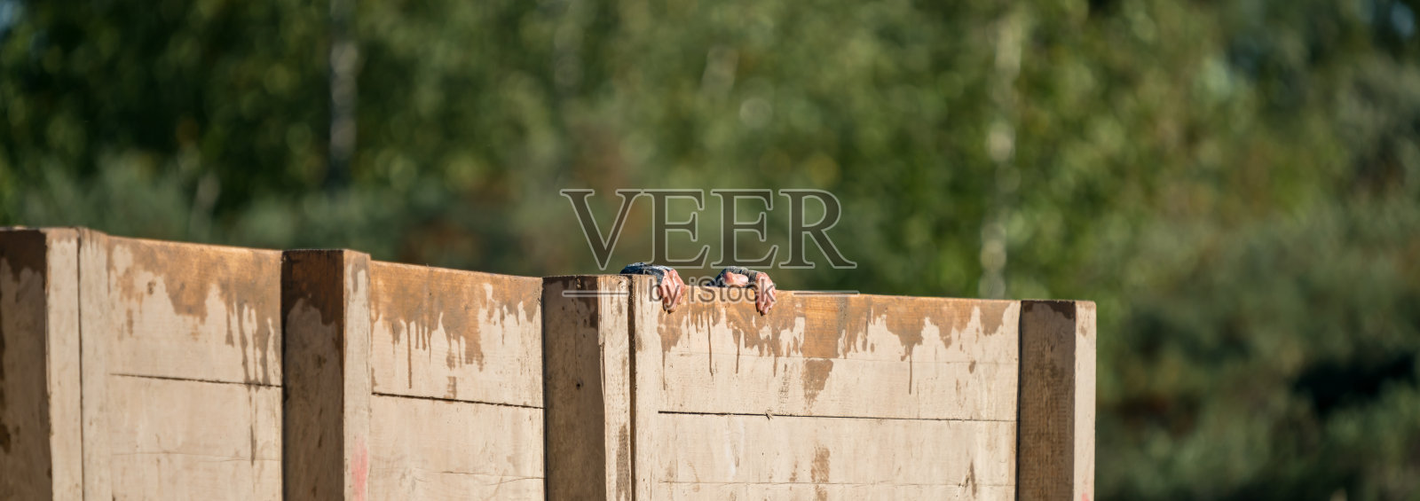 木制墙壁障碍照片摄影图片