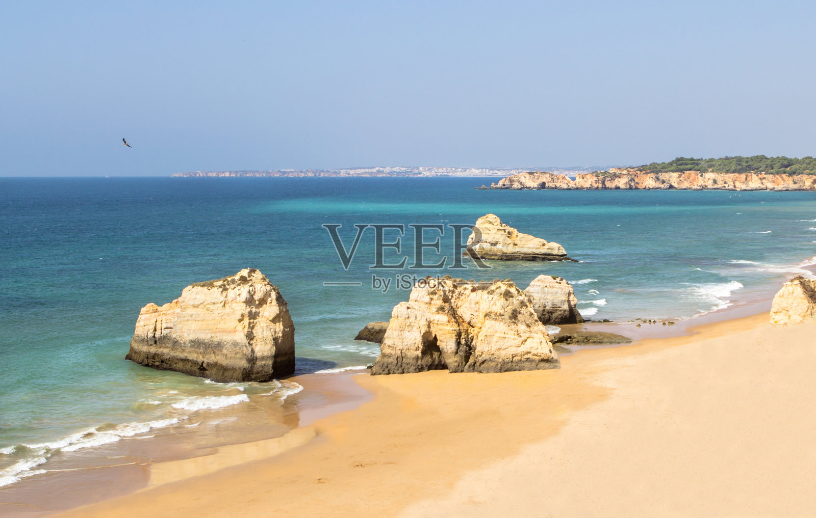 葡萄牙Portimao的Rocha海滩照片摄影图片