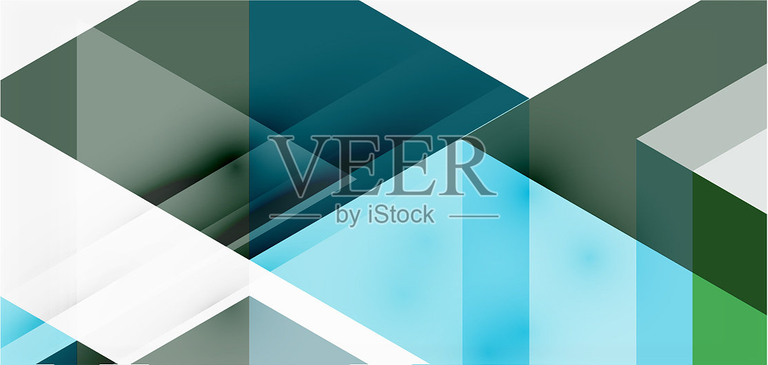 几何抽象背景马赛克三角形和插画图片素材