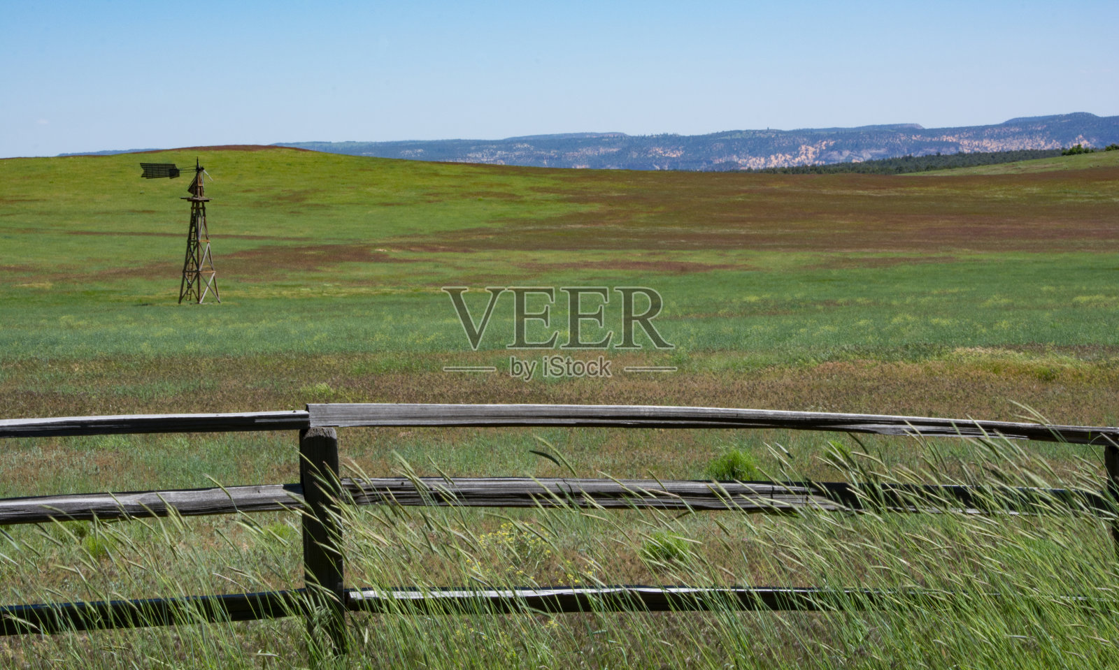 田野里的风速计照片摄影图片