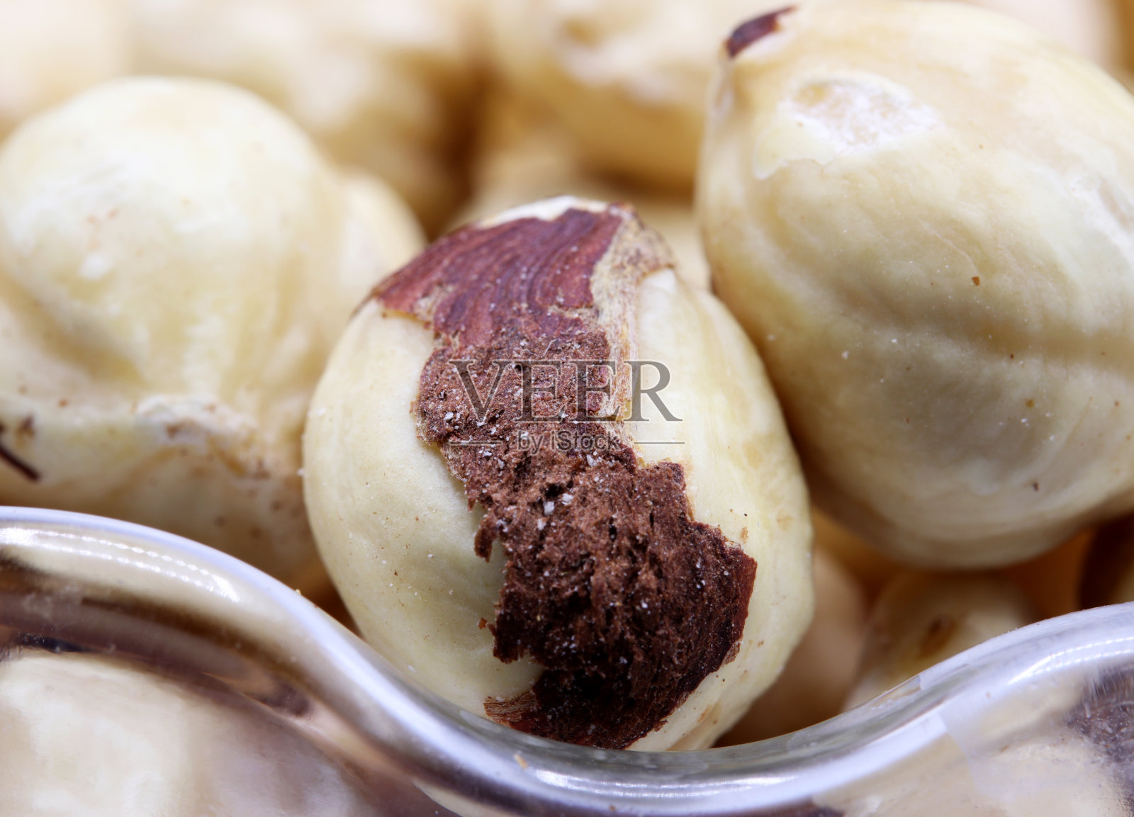 特写有机新鲜坚果的背景照片摄影图片