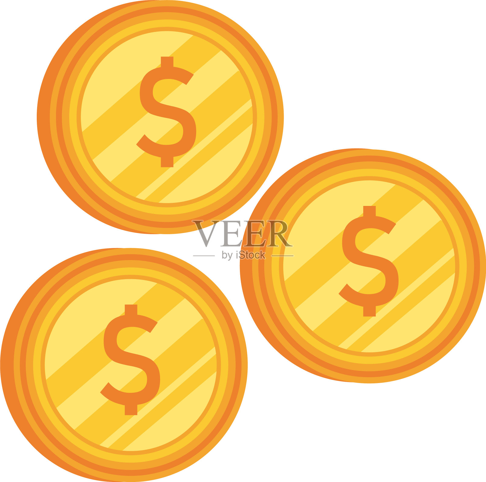 铸币元详细样式设计元素图片