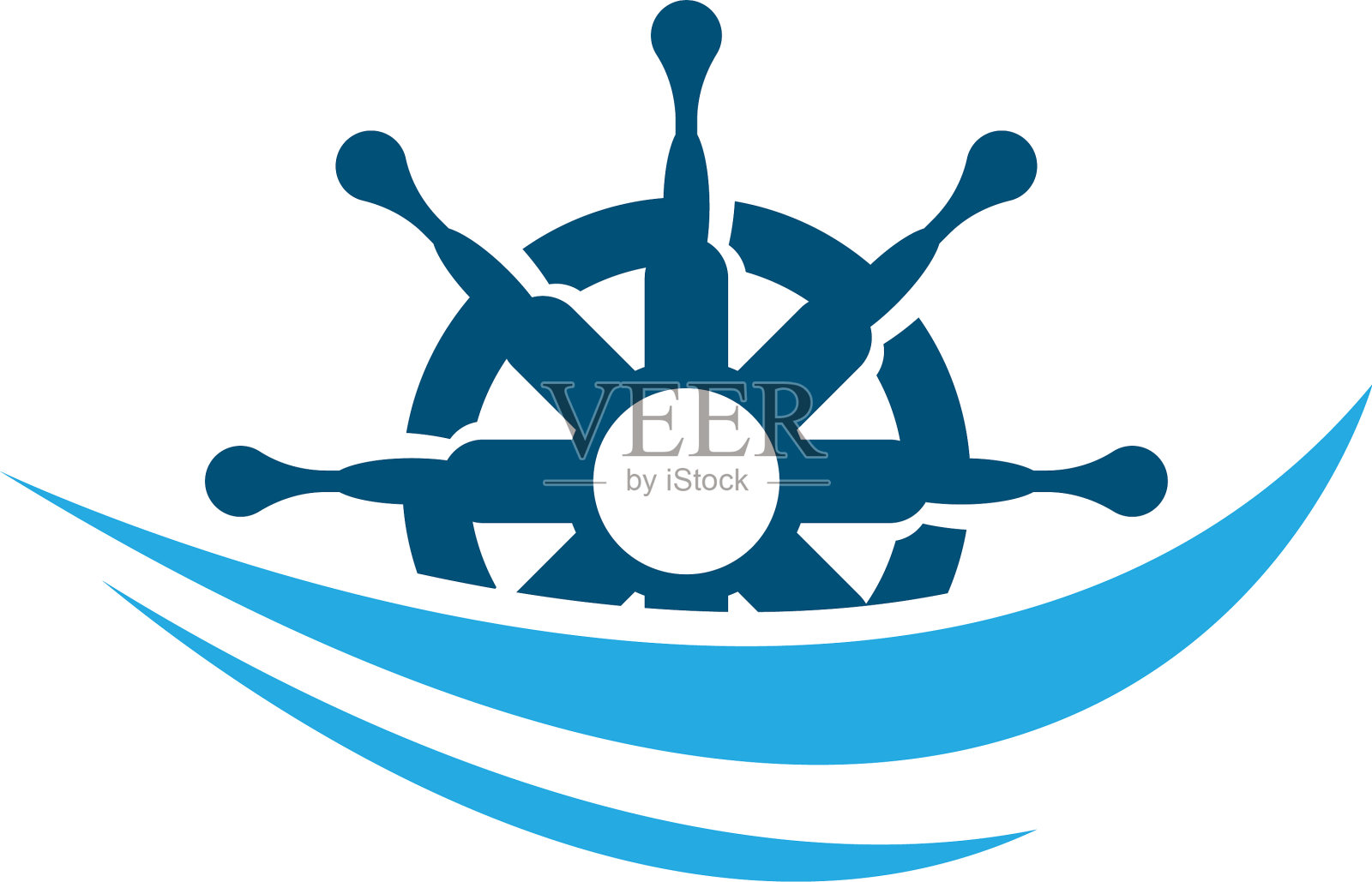 操舵船图标设计元素图片