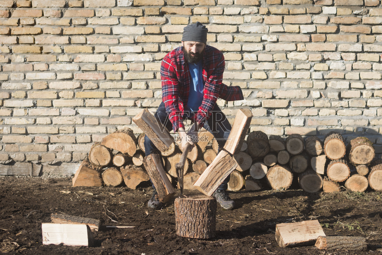 伐木工人伐木照片摄影图片