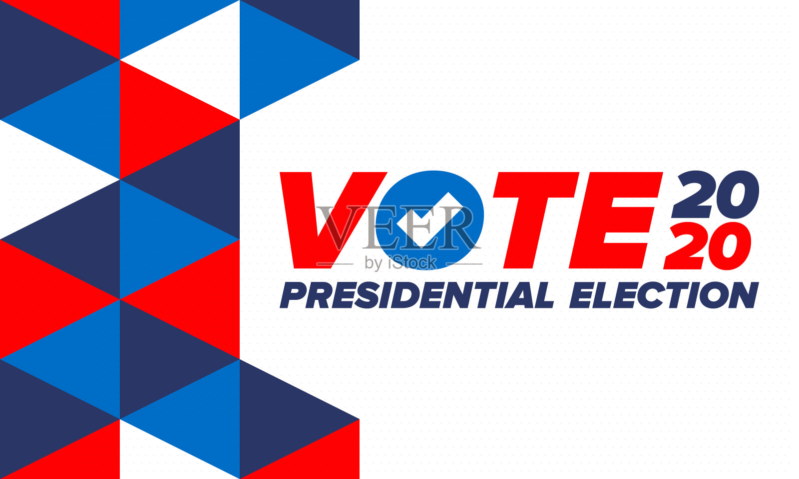 美国2020年总统大选。投票日，11月3日。美国大选。爱国的美国元素。海报、卡片、横幅和背景。矢量图插画图片素材