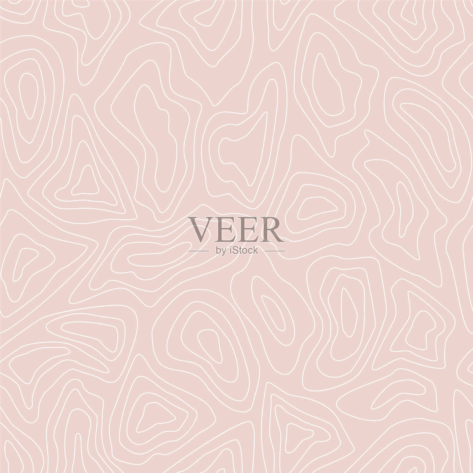 抽象的线条塑造了圆形的有机物体插画图片素材