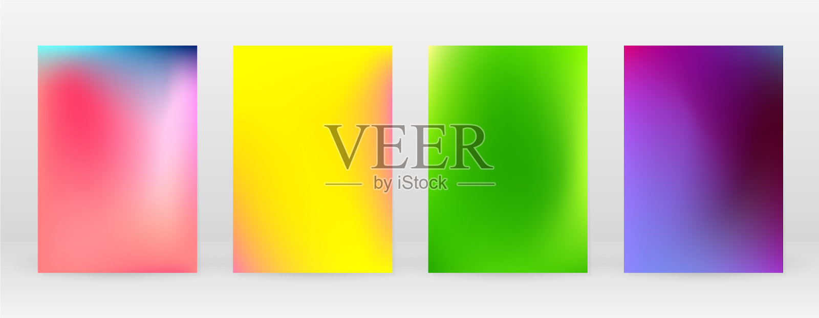 柔和的彩色彩虹渐变设置颜色背景插画图片素材