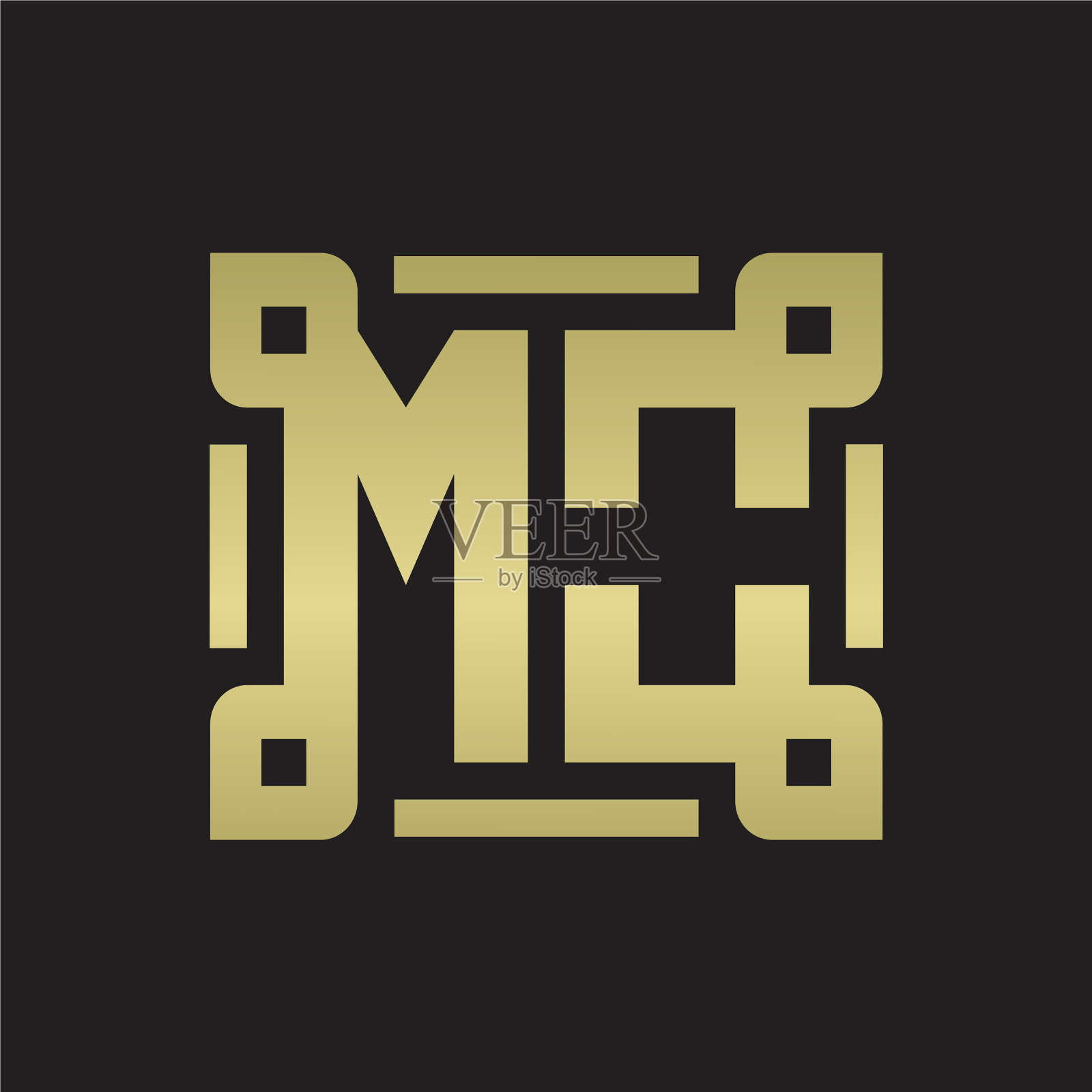 莫标志与件线交织艺术设计插画图片素材