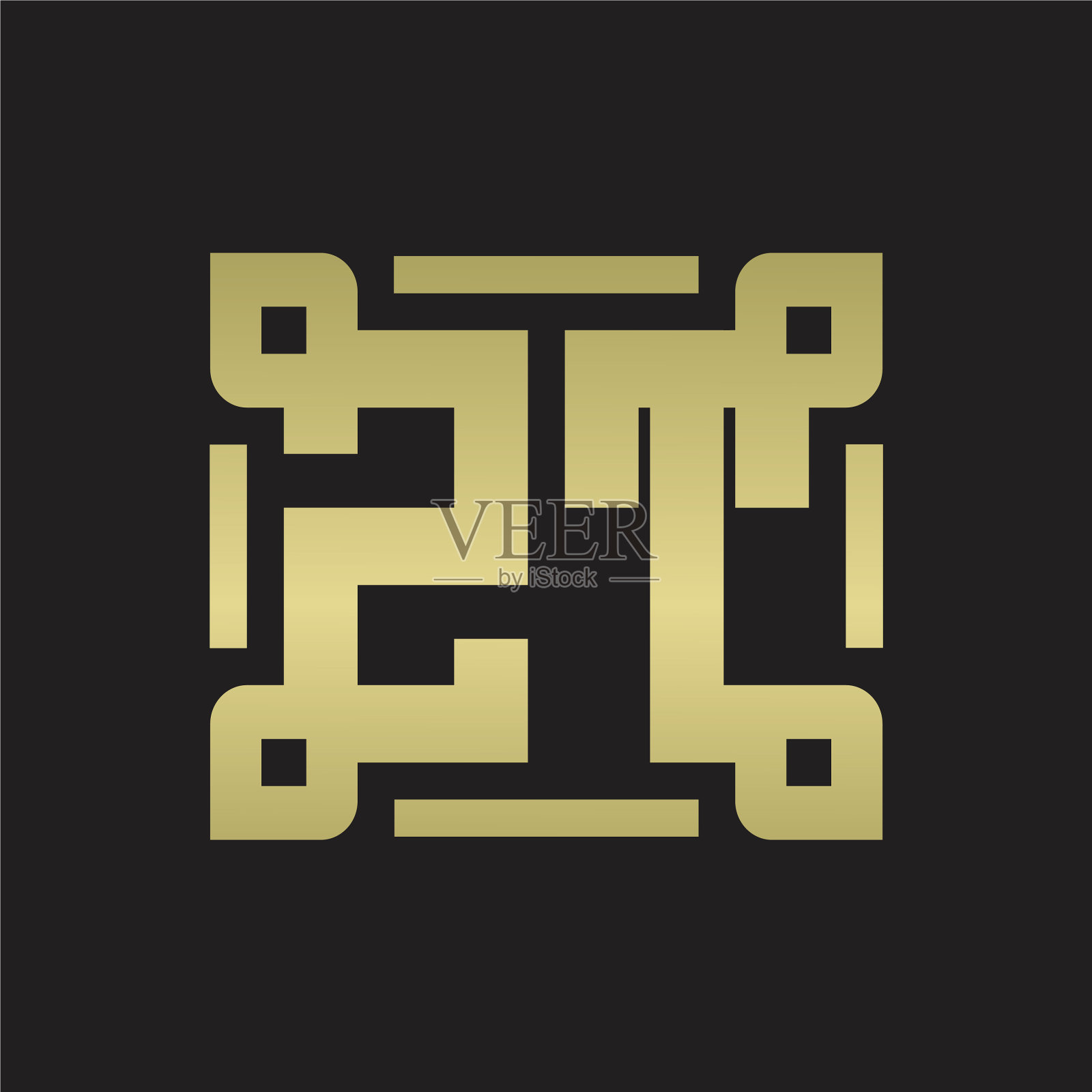 Zt标志与片线交织的艺术设计插画图片素材