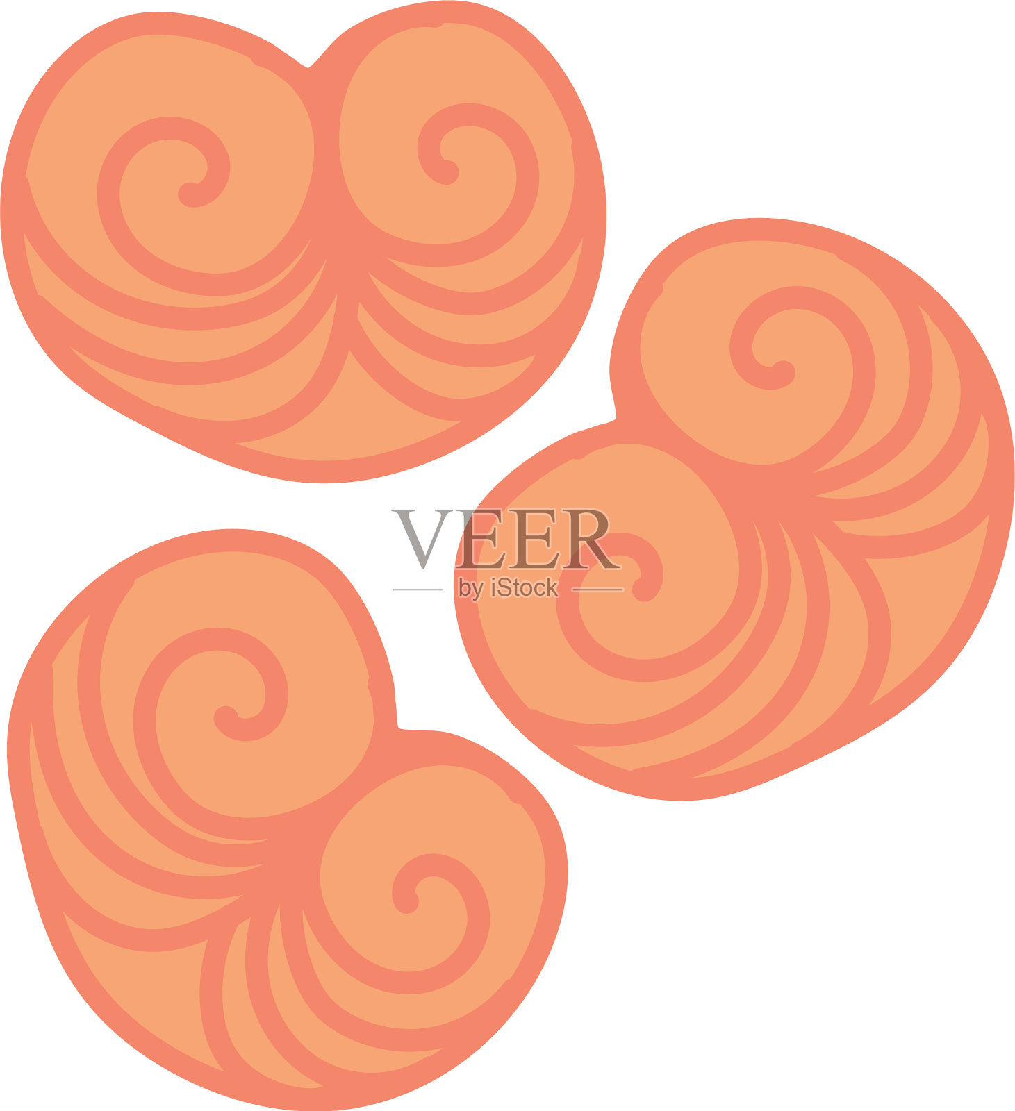 美味椒盐卷饼手绘风格图标设计元素图片