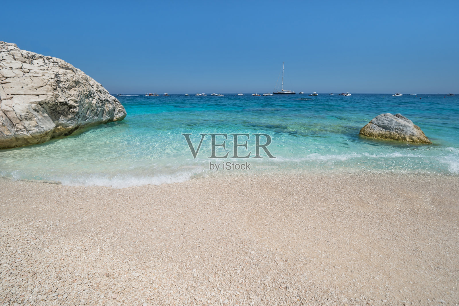 意大利撒丁岛卡拉马里奥卢海滩照片摄影图片