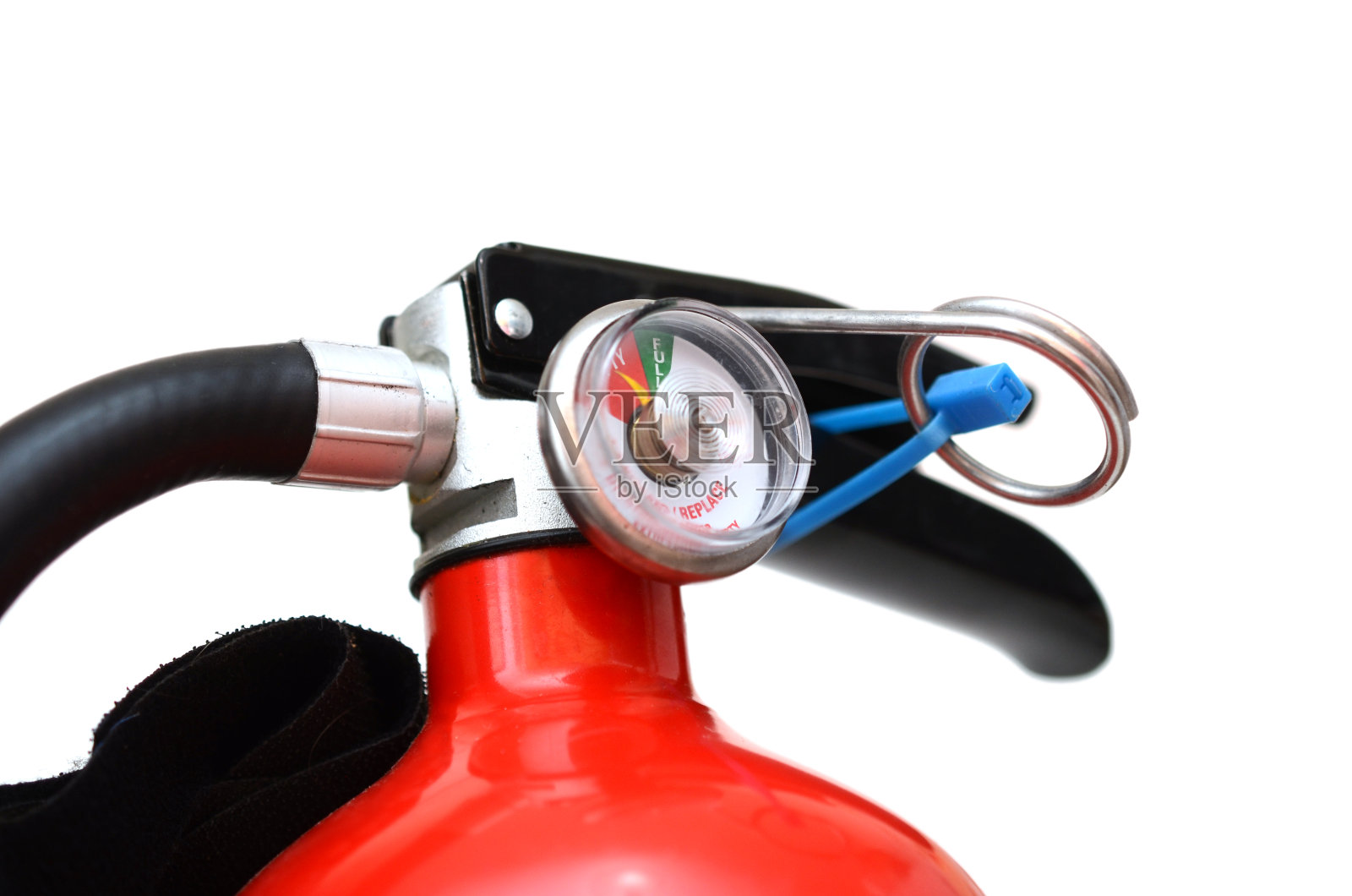 顶部灭火器隔离白色照片摄影图片