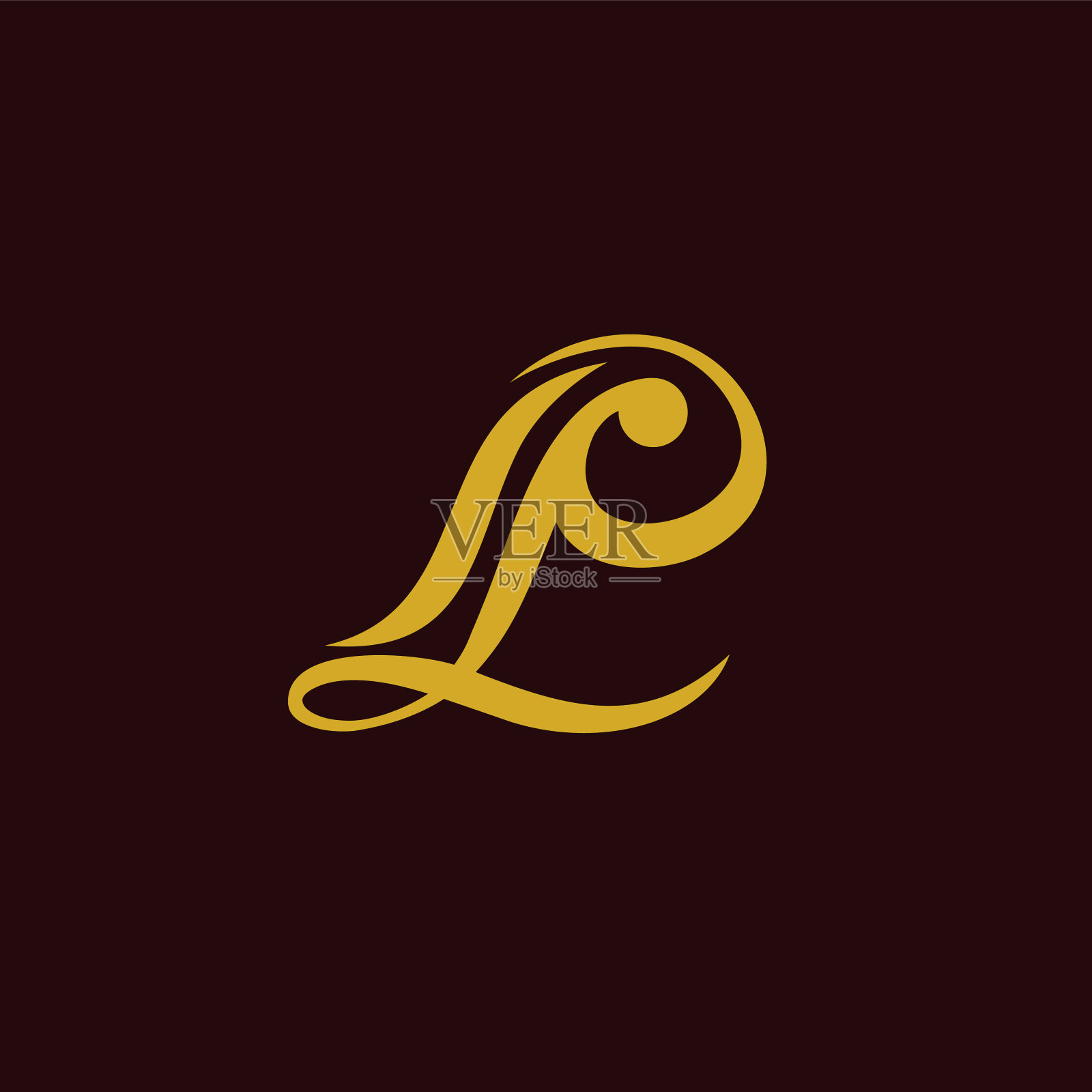 lp的标志插画图片素材