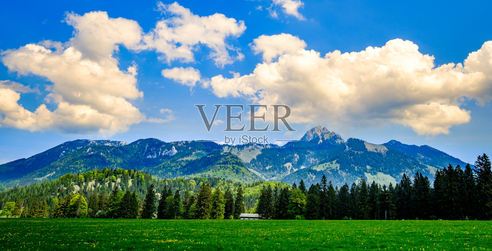 温德尔斯坦山的风景照片摄影图片