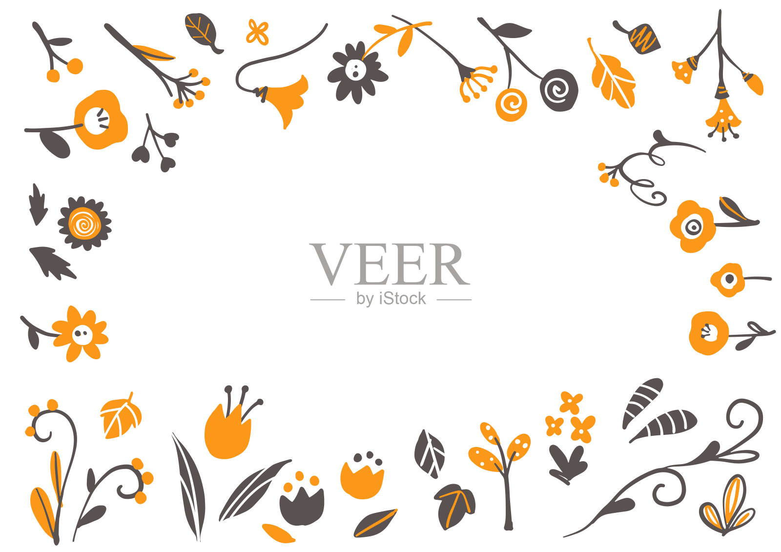 植物插图，简单优雅，手绘插画图片素材