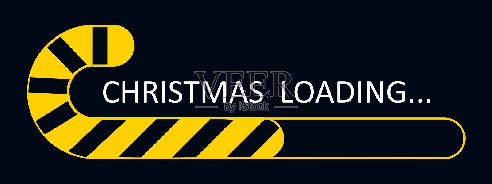 圣诞装载，横幅从圣诞标志图标，圣诞快乐，新年快乐-向量插画图片素材