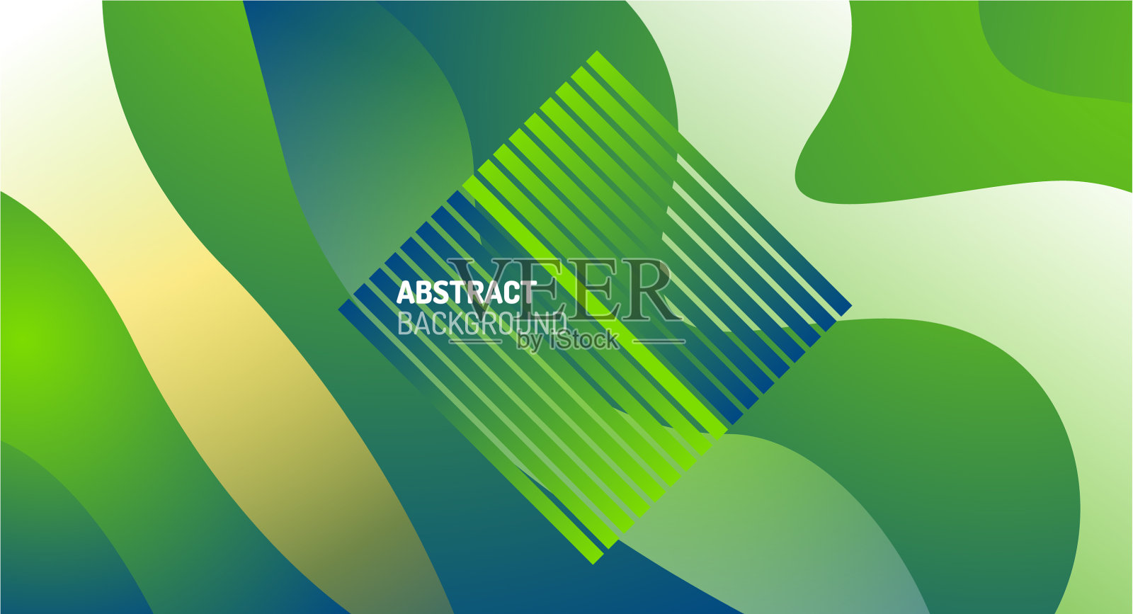 波浪型流体梯度抽象线条插画图片素材