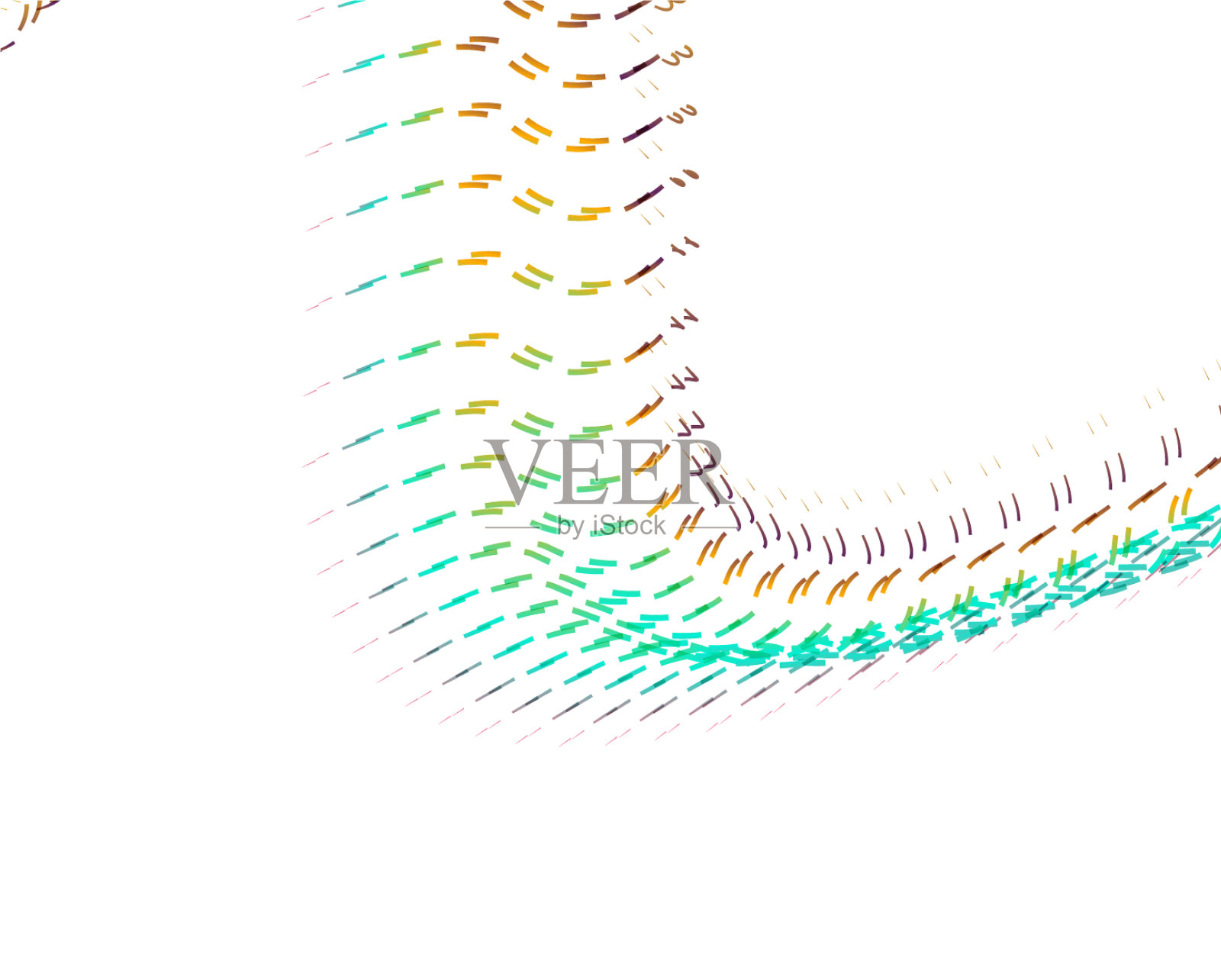 抽象背景混合波线设计插画图片素材