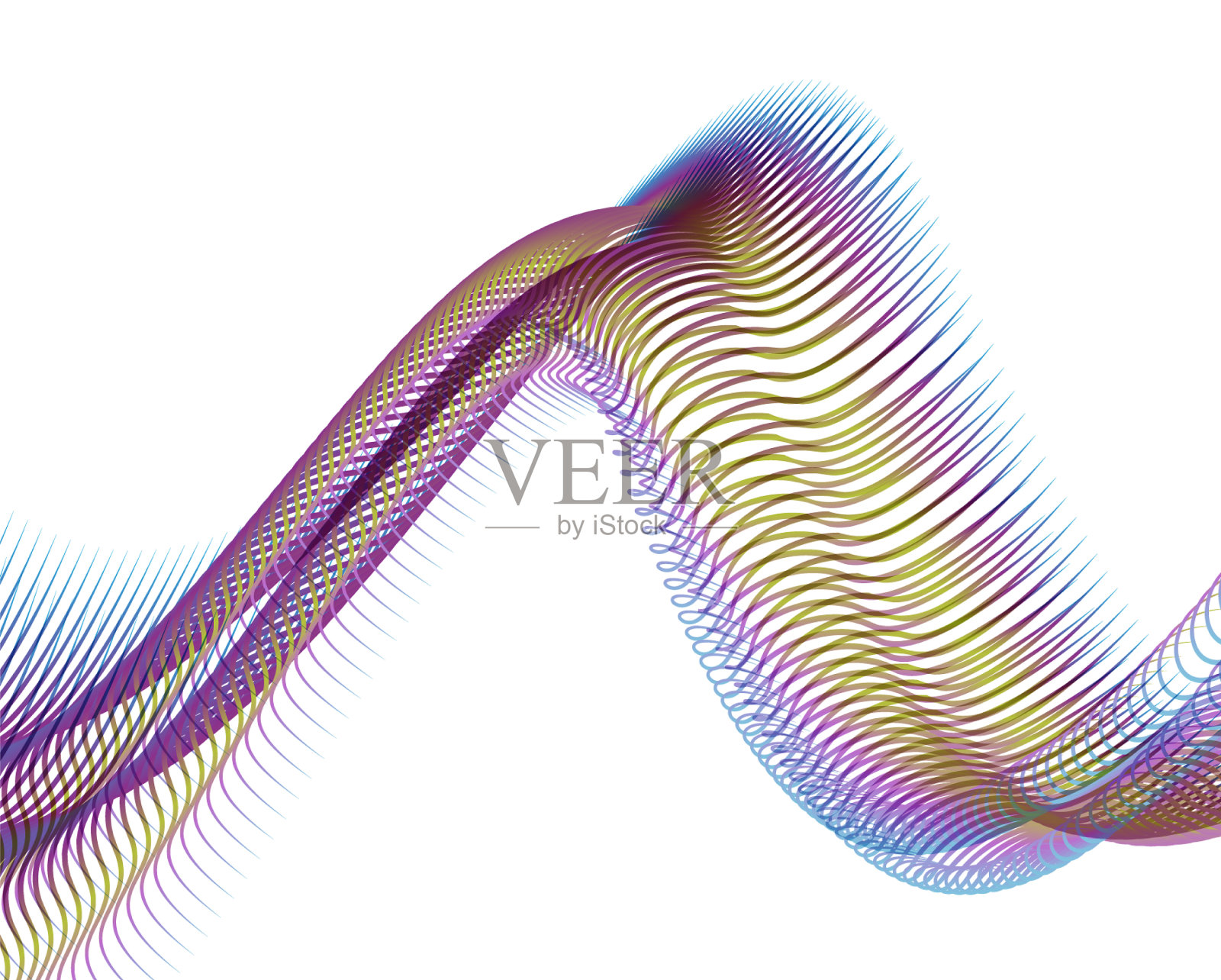 抽象背景混合波线设计插画图片素材