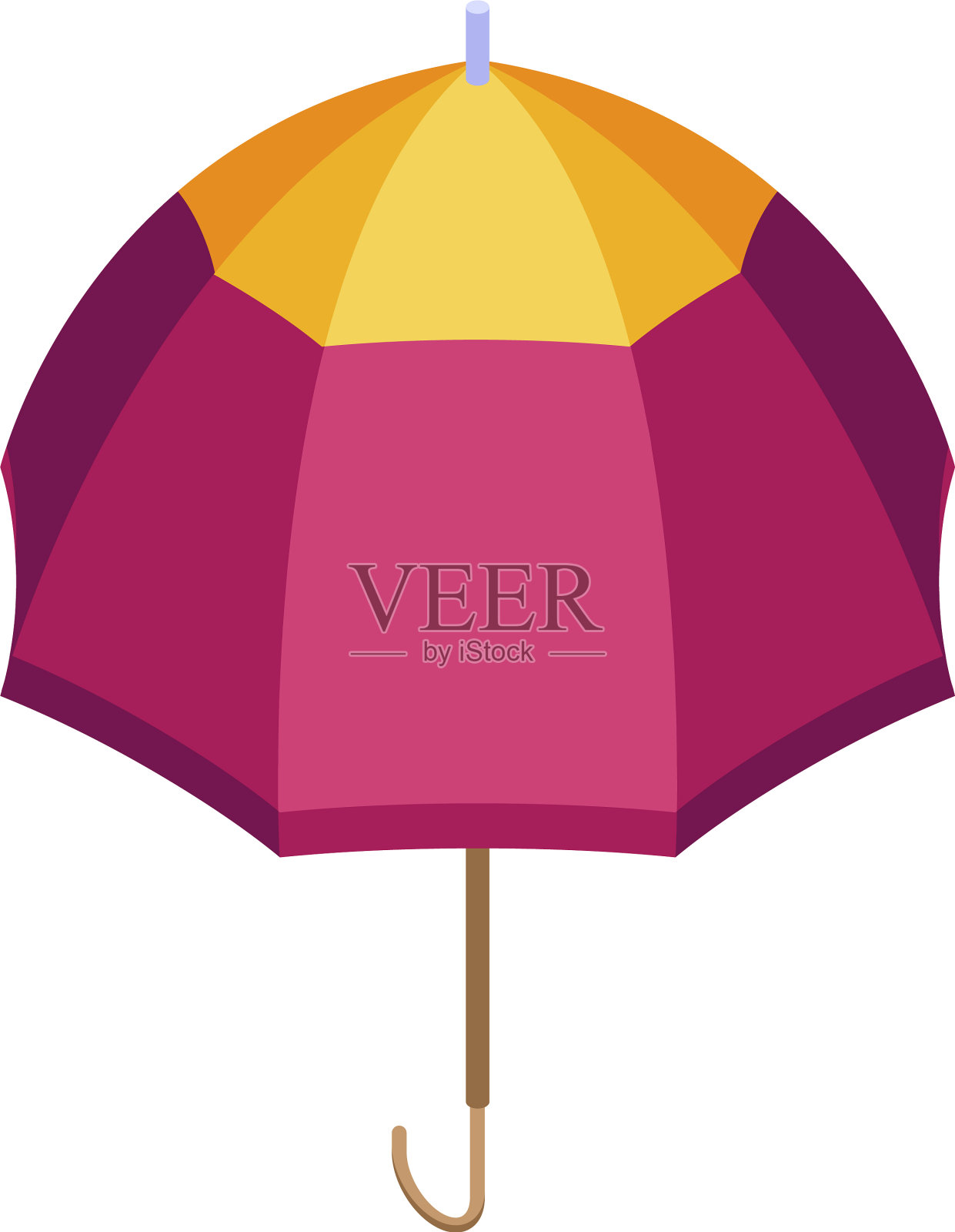 破伞图标等距风格插画图片素材