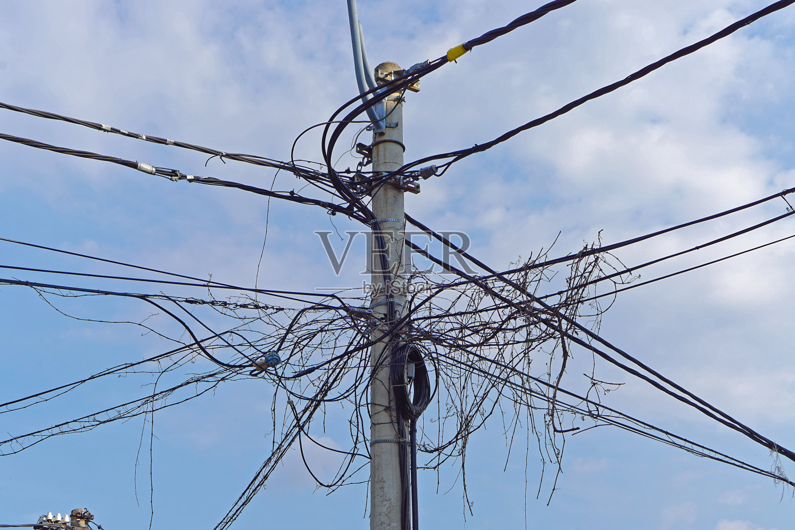 电网连接照片摄影图片