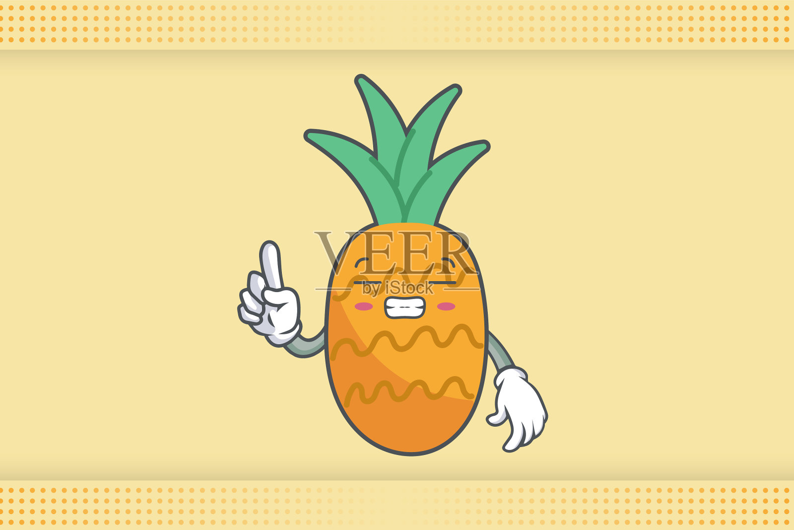 沮丧的咧嘴笑紧张的脸情绪插画图片素材