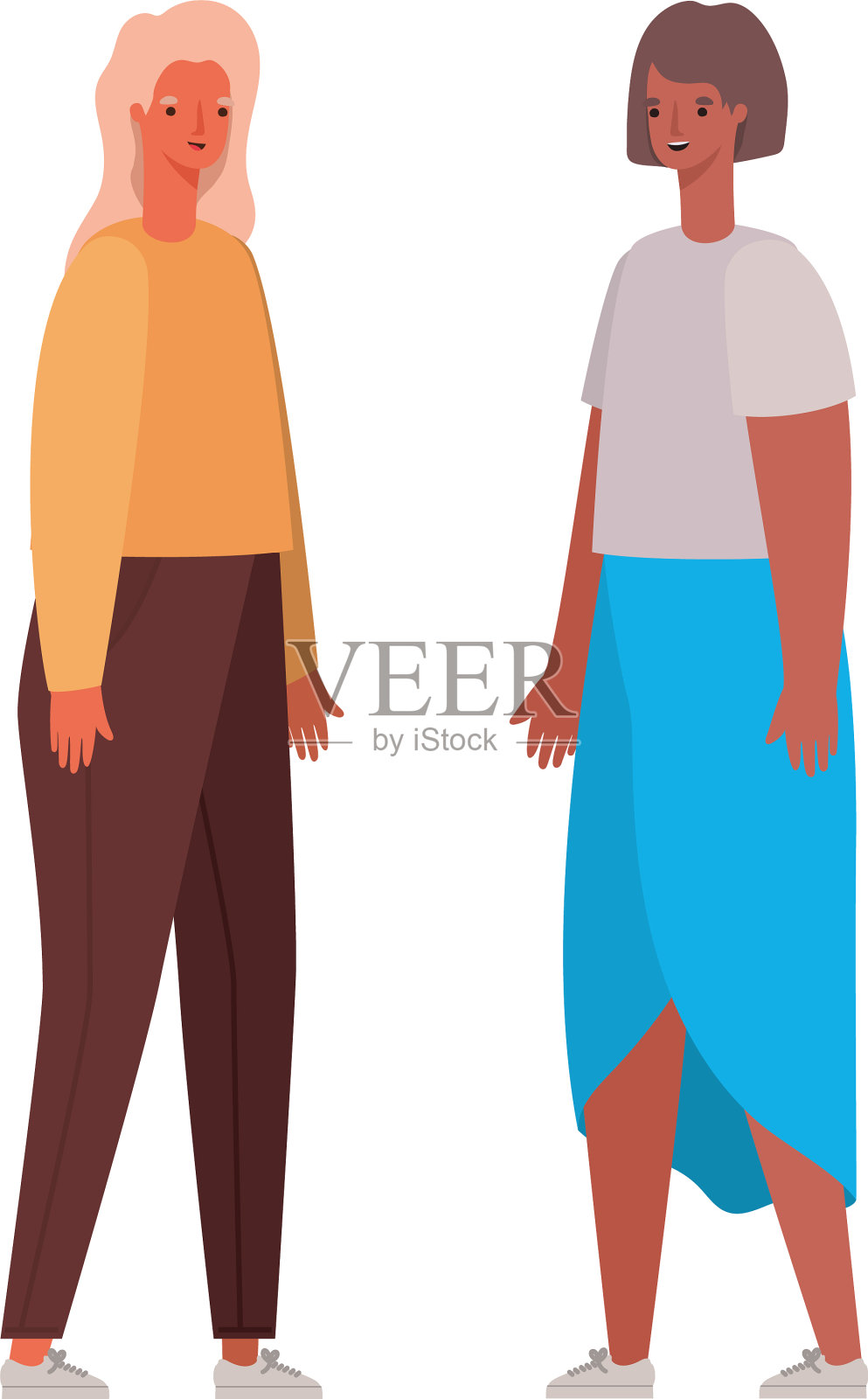 女性头像卡通设计插画图片素材