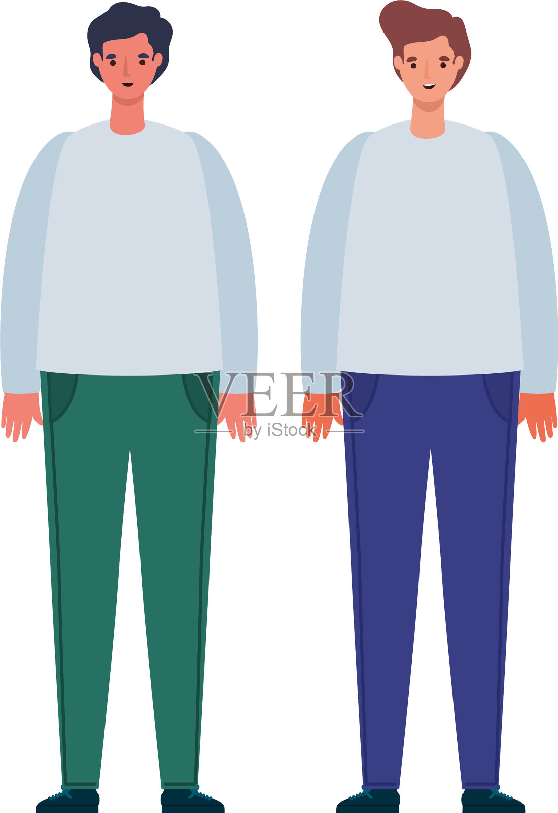 男性头像卡通设计插画图片素材