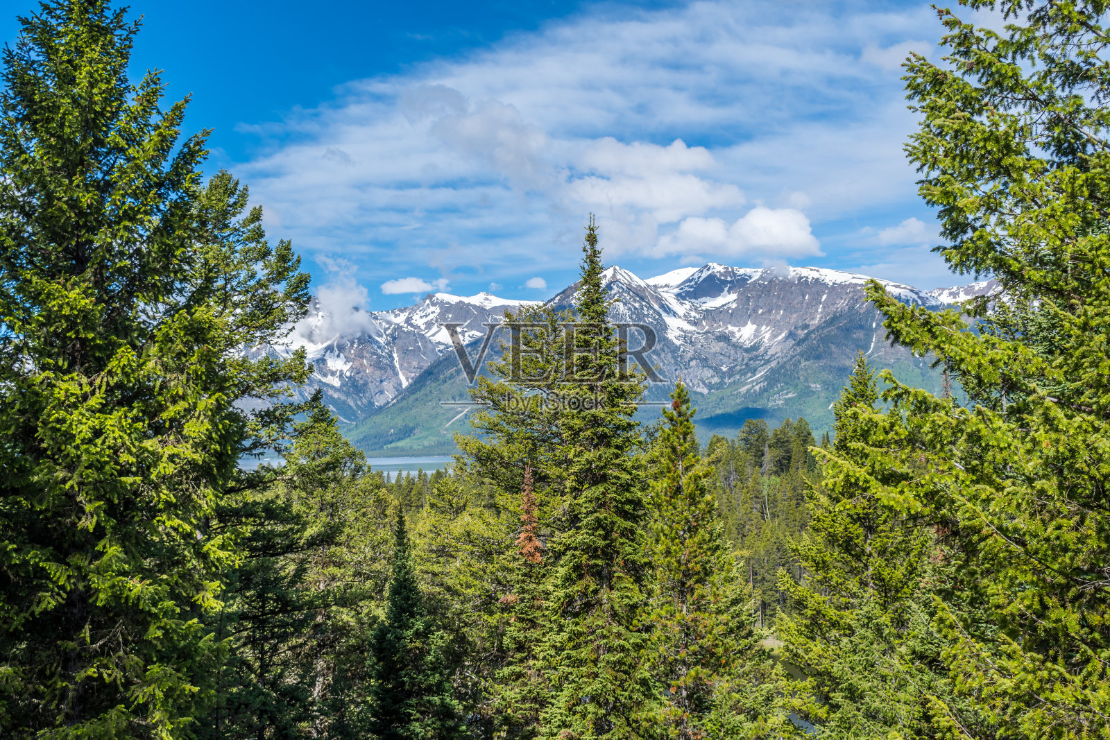 怀俄明州，俯瞰大提顿NP照片摄影图片