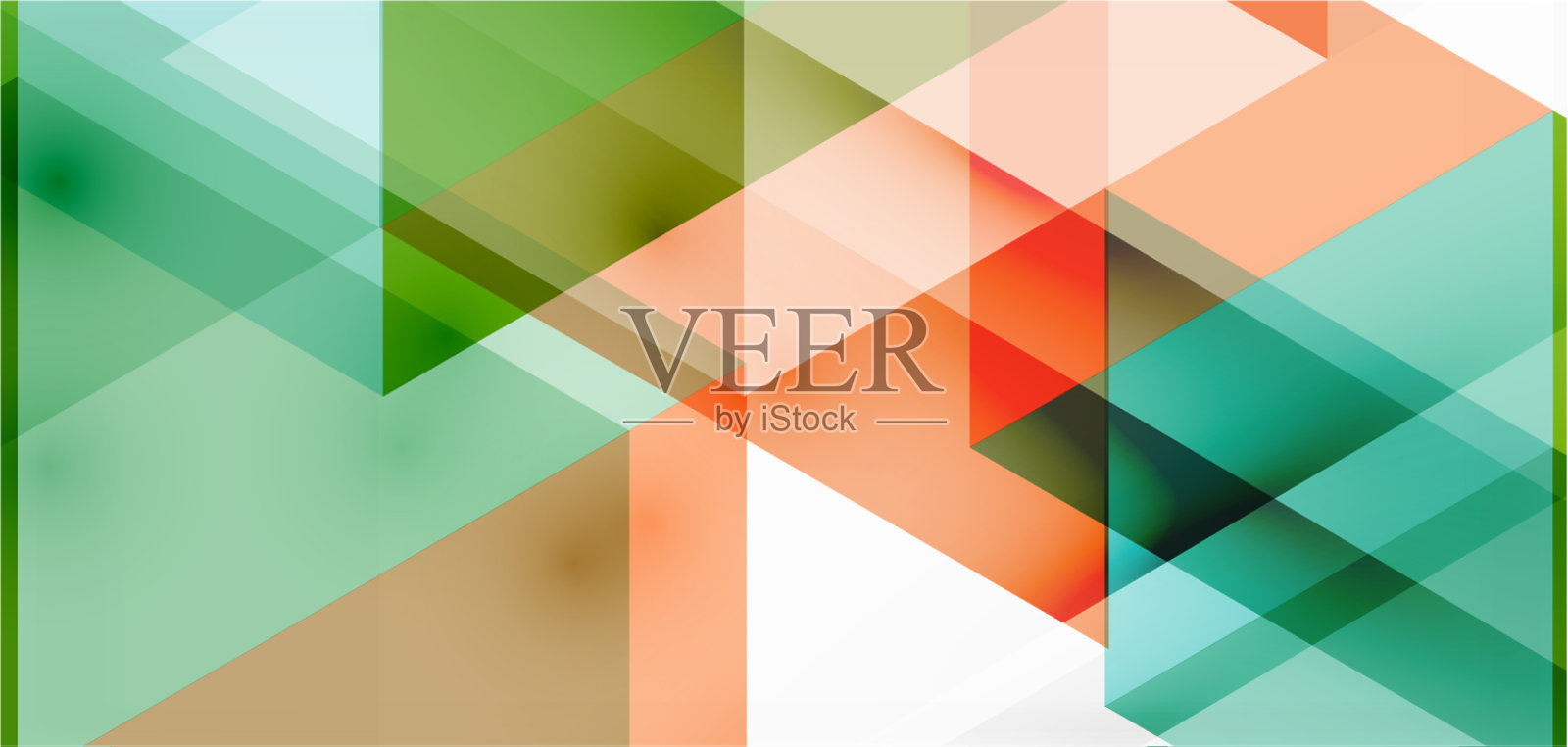 几何抽象背景马赛克三角形和插画图片素材