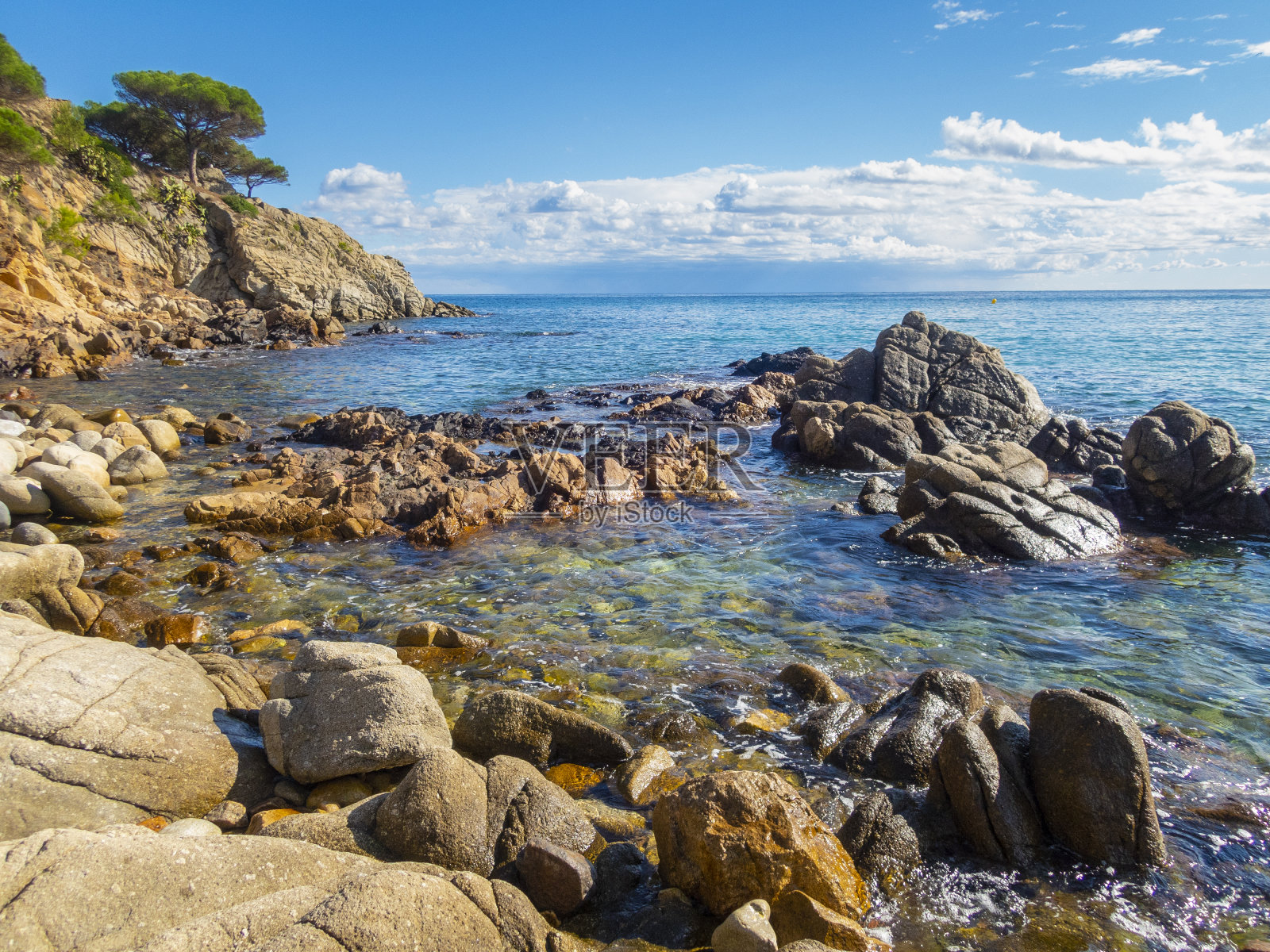 帕拉默斯的福斯卡海滩。布拉瓦海岸照片摄影图片
