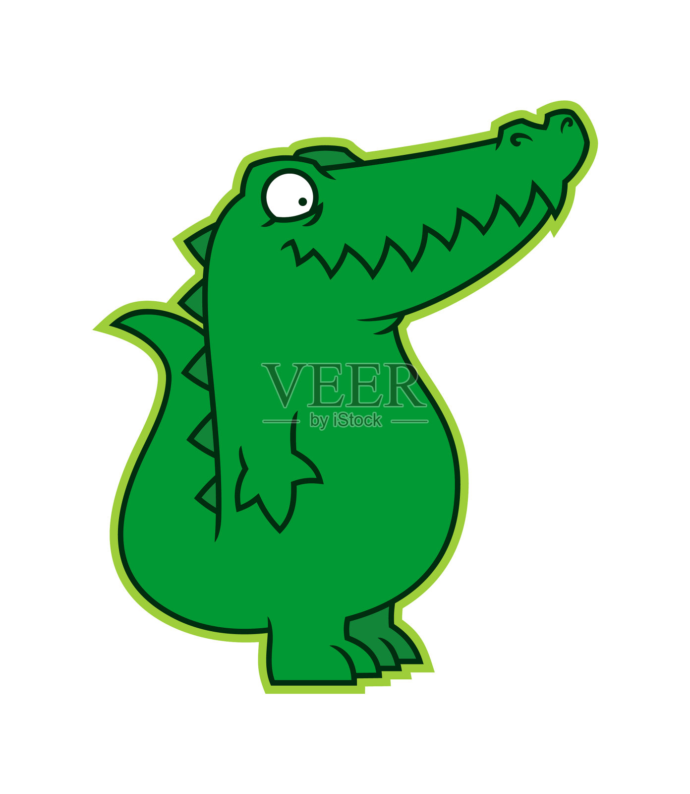 可爱的鳄鱼鳄鱼卡通玩具人物吉祥物设计元素图片