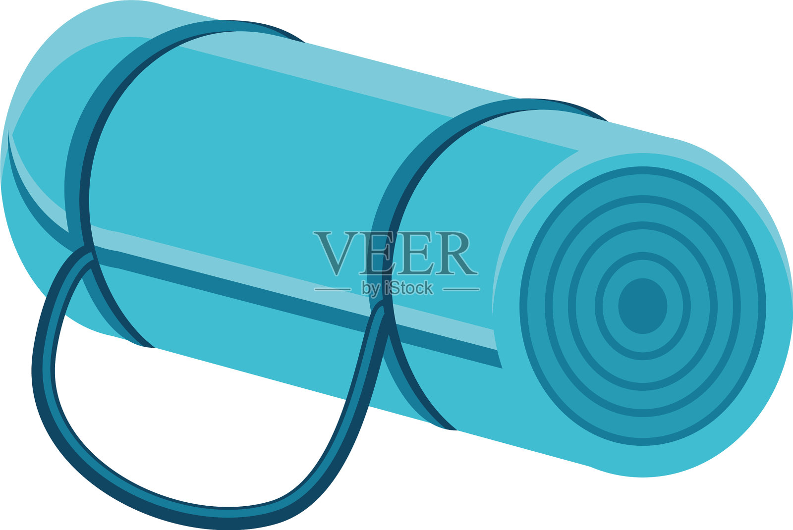 运动垫在白色的背景设计元素图片