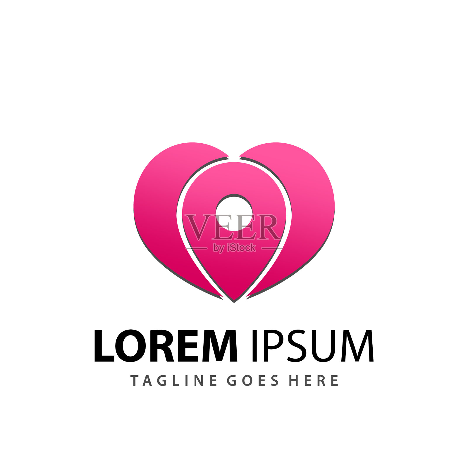 很棒的抽象健康旅行标志设计插画图片素材