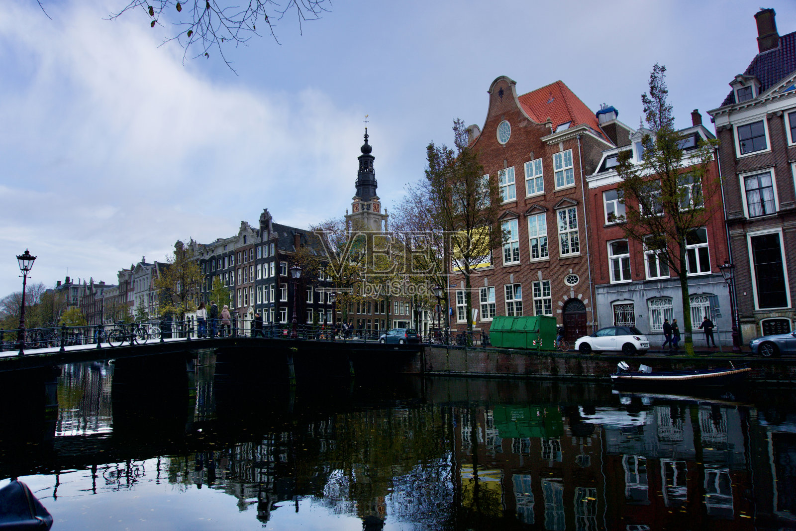 秋天阿姆斯特丹的城市景象照片摄影图片