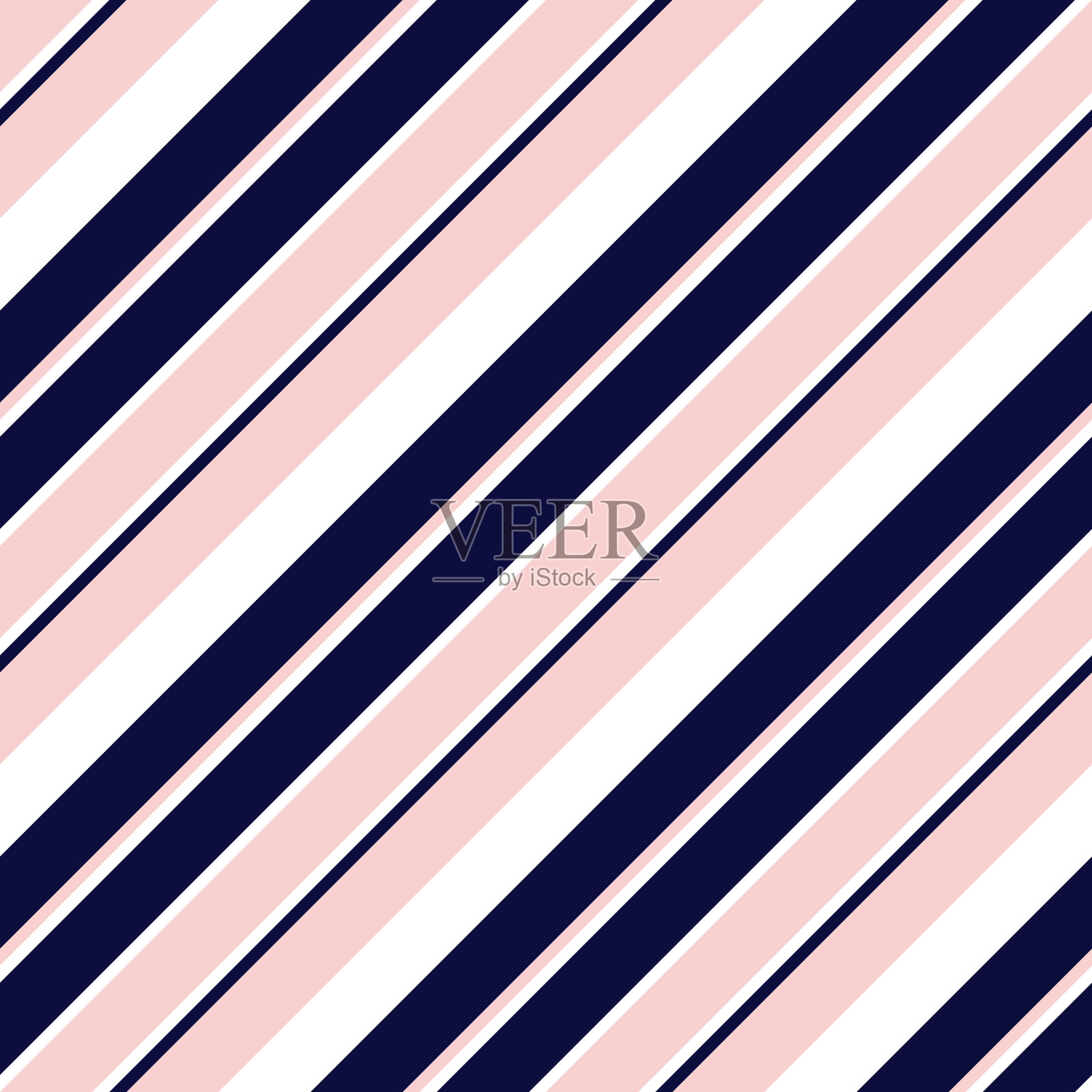 粉红色和海军蓝条纹无缝图案背景插画图片素材