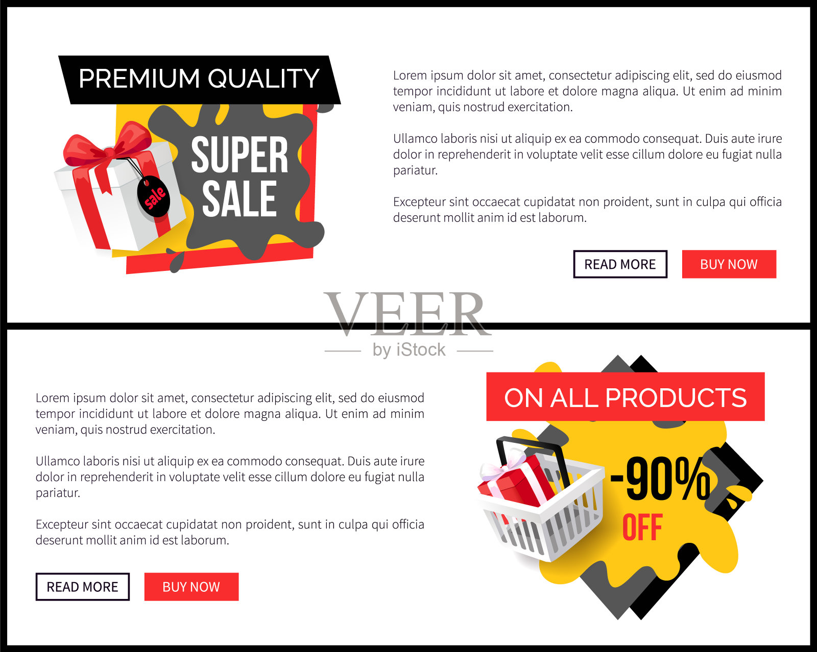 所有产品，九折商店折扣插画图片素材