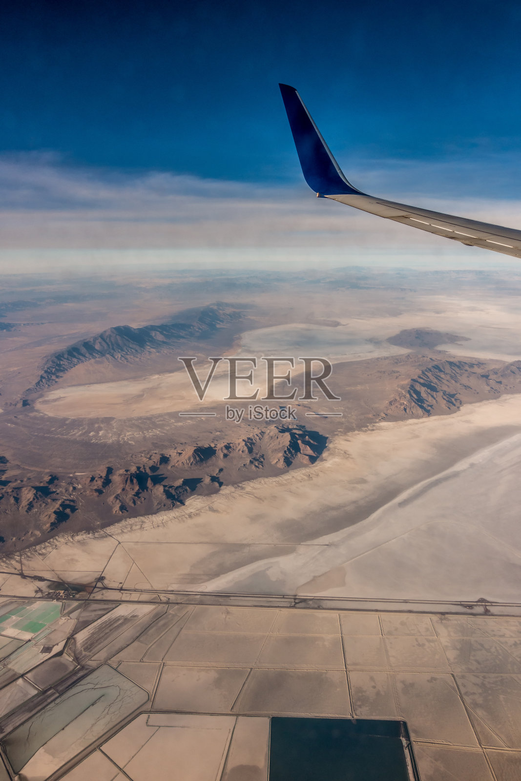 从飞机上俯瞰内华达里诺照片摄影图片